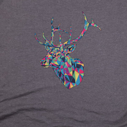 Elk Mosaic T-Shirt Adventure and Outdoors Themed T-Shirt