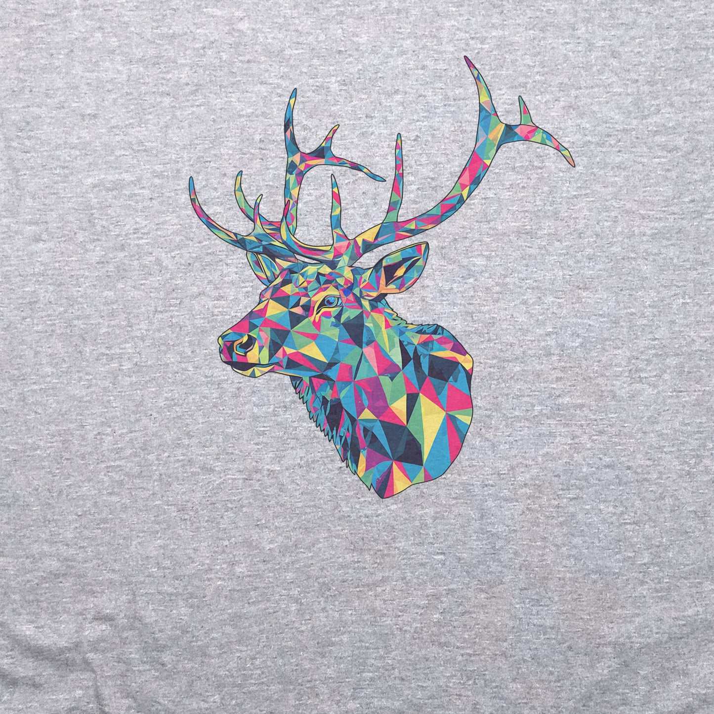 Elk Mosaic T-Shirt Adventure and Outdoors Themed T-Shirt