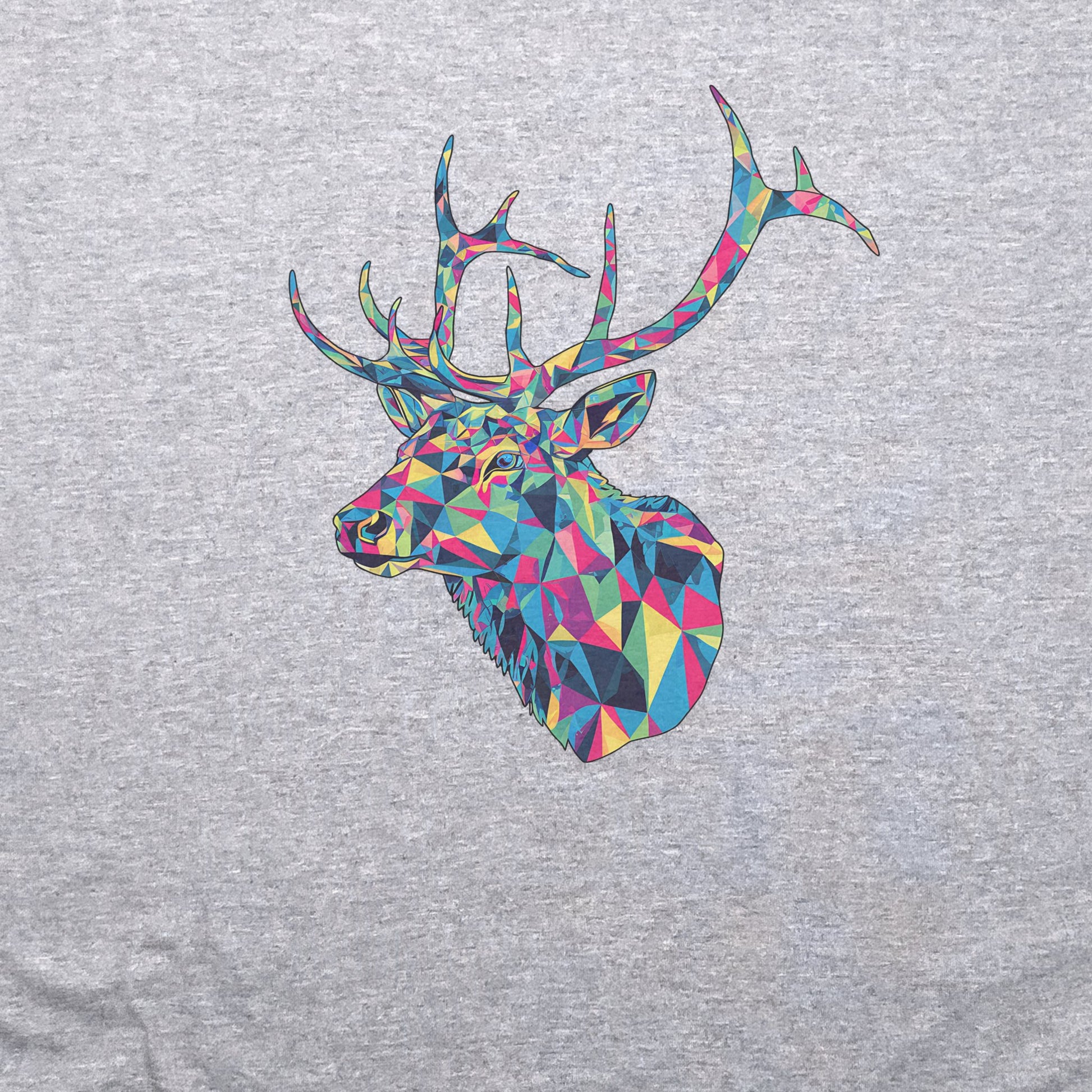 Elk Mosaic T-Shirt Adventure and Outdoors Themed T-Shirt