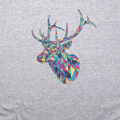 Elk Mosaic T-Shirt Adventure and Outdoors Themed T-Shirt