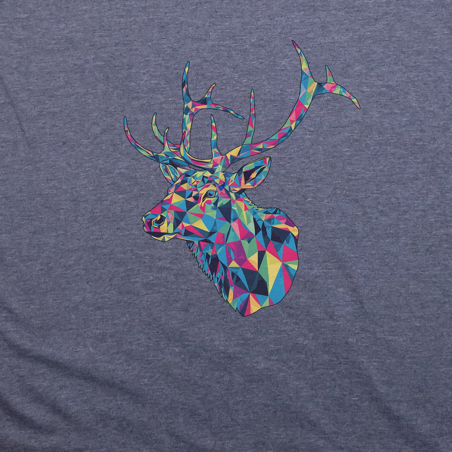 Elk Mosaic T-Shirt Adventure and Outdoors Themed T-Shirt