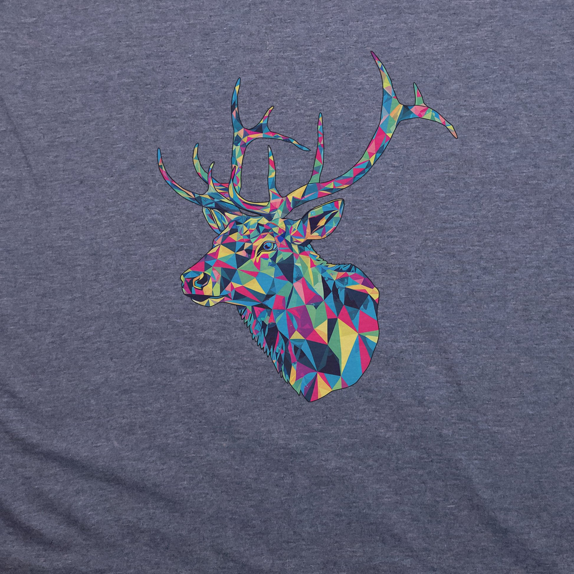 Elk Mosaic T-Shirt Adventure and Outdoors Themed T-Shirt