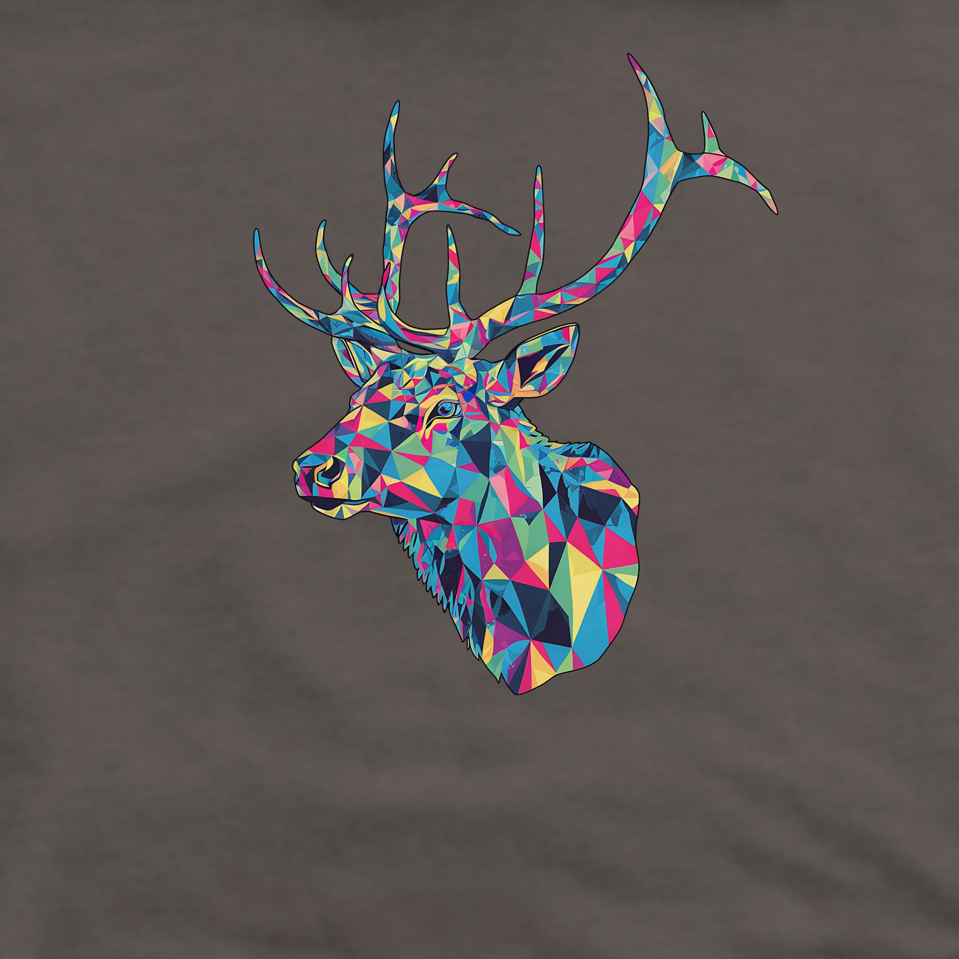 Elk Mosaic Crewneck Sweatshirt Adventure and Outdoors Themed Sweatshirt