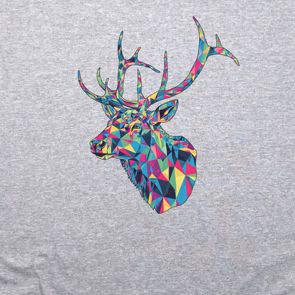 Elk Mosaic Crewneck Sweatshirt Adventure and Outdoors Themed Sweatshirt