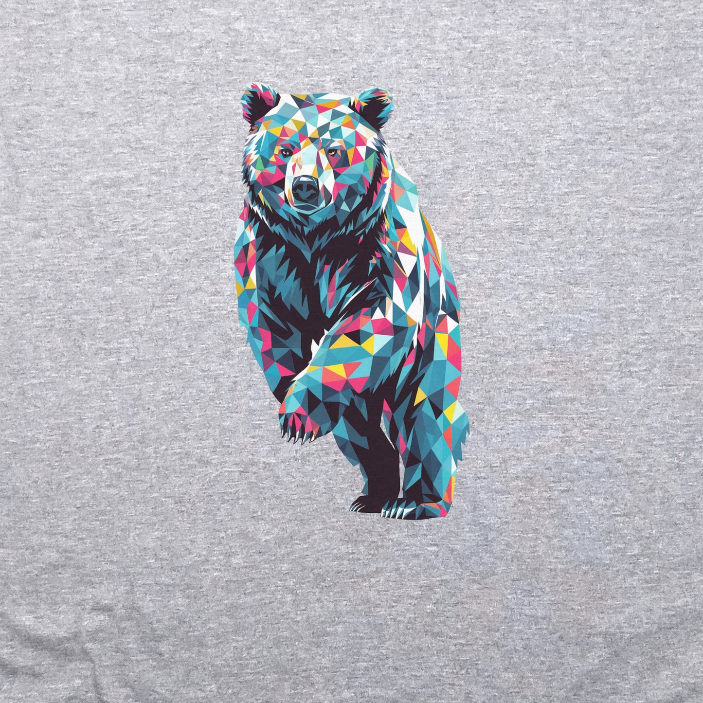 Bear Mosaic Crewneck Sweatshirt Adventure and Outdoors Themed Sweatshirt