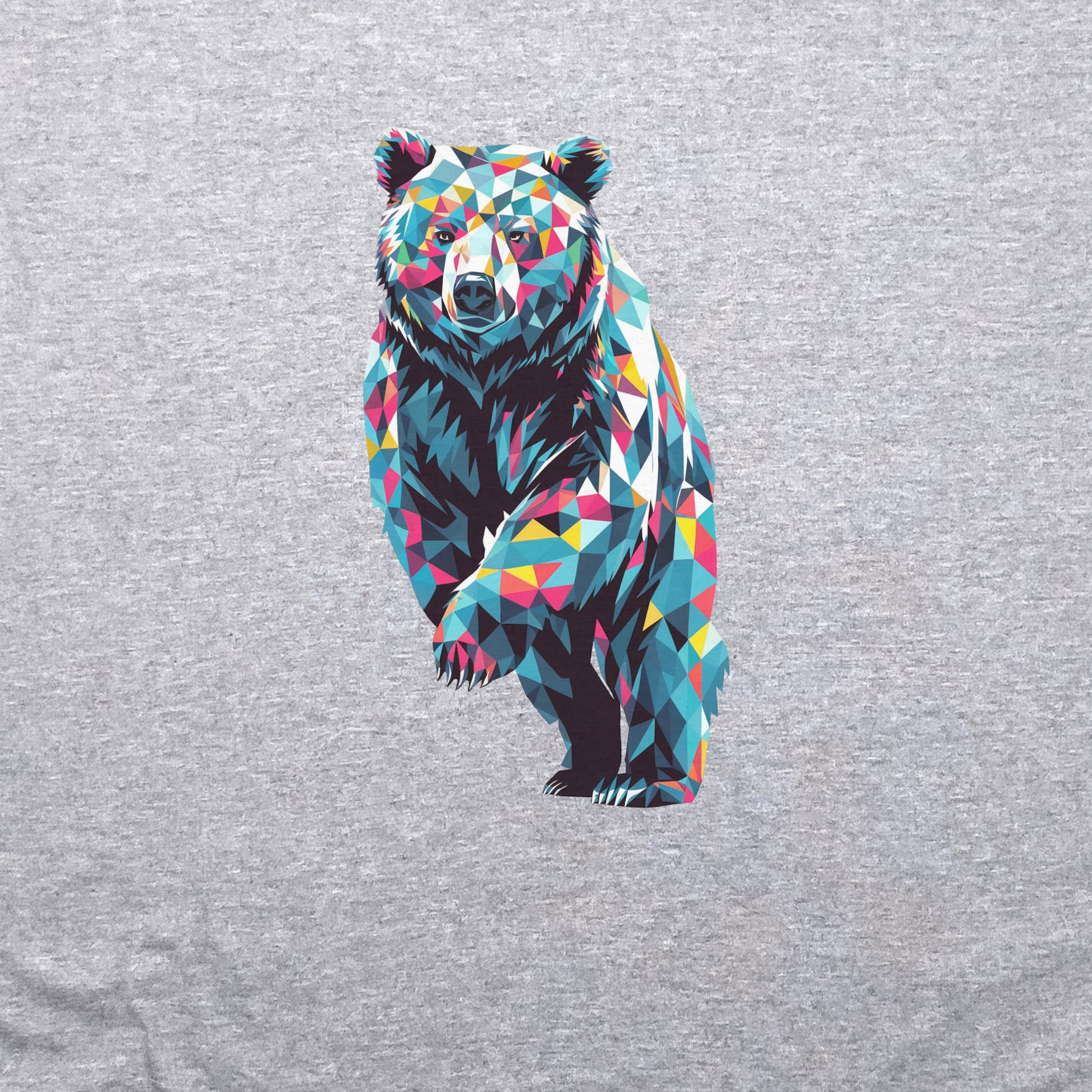 Bear Mosaic Crewneck Sweatshirt Adventure and Outdoors Themed Sweatshirt