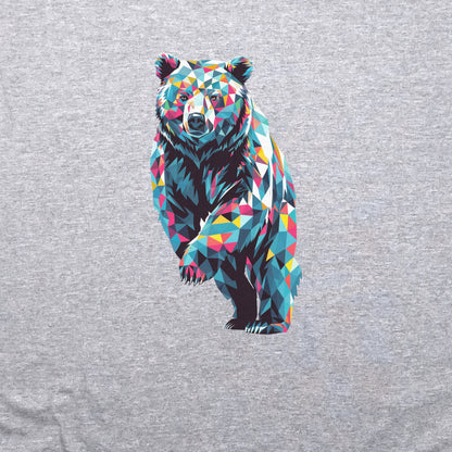 Bear Mosaic Crewneck Sweatshirt Adventure and Outdoors Themed Sweatshirt