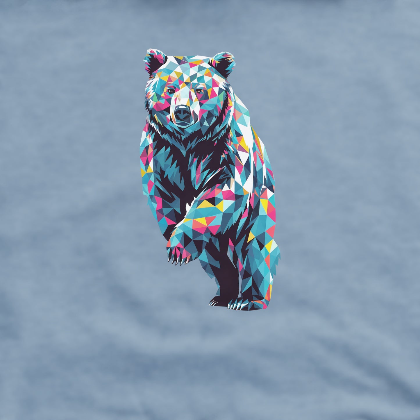 Bear Mosaic Crewneck Sweatshirt Adventure and Outdoors Themed Sweatshirt