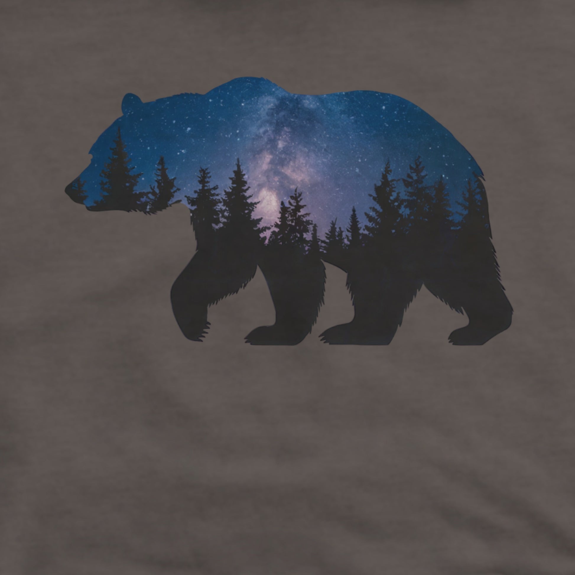 Bear Night Silhouette Hoodie Adventure and Outdoors Themed Hoodie