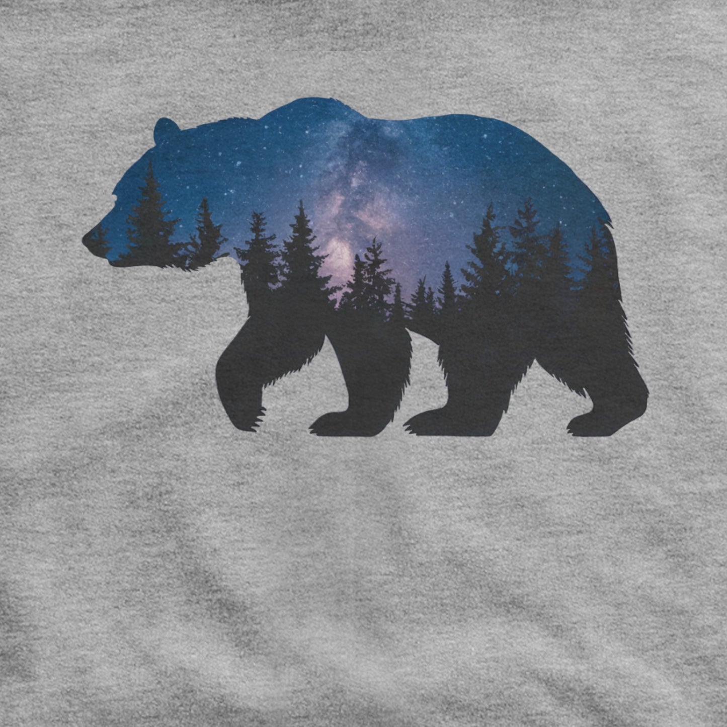Bear Night Silhouette Hoodie Adventure and Outdoors Themed Hoodie