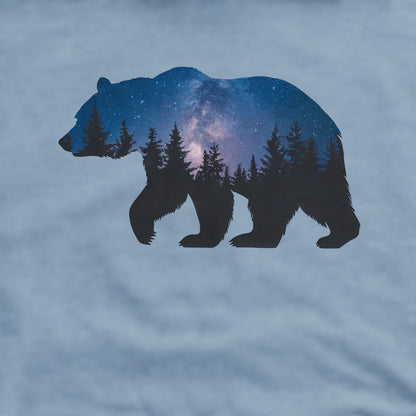Bear Night Silhouette Crewneck Sweatshirt Adventure and Outdoors Themed Sweatshirt