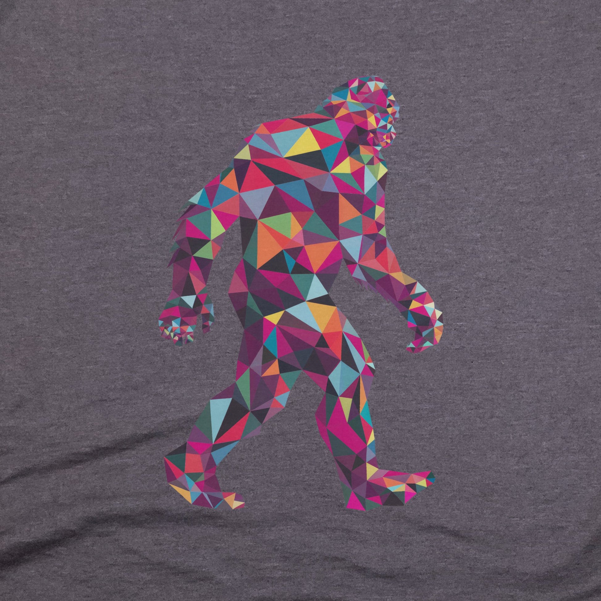 Sasquatch Mosaic T-Shirt Adventure and Outdoors Themed T-Shirt