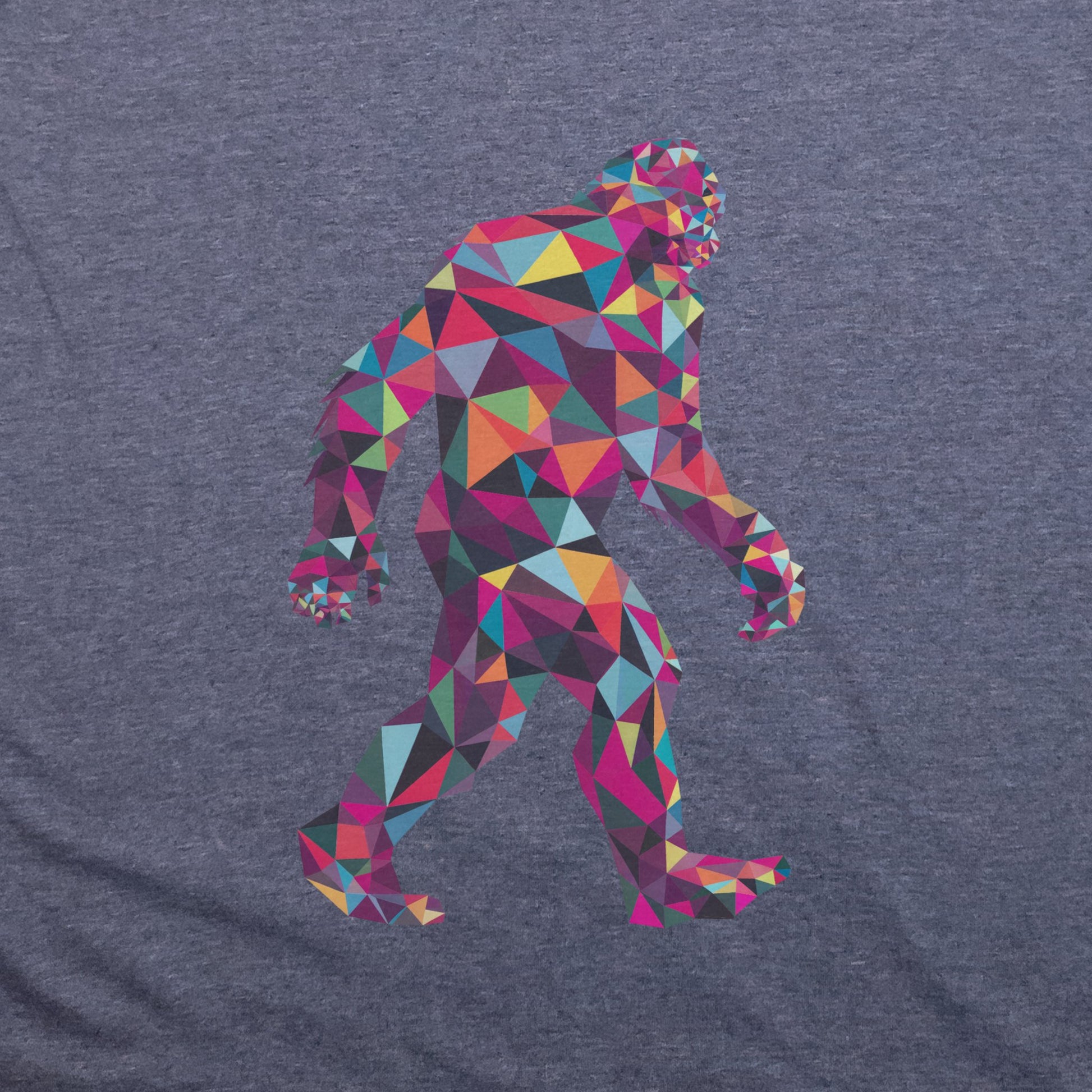 Sasquatch Mosaic T-Shirt Adventure and Outdoors Themed T-Shirt