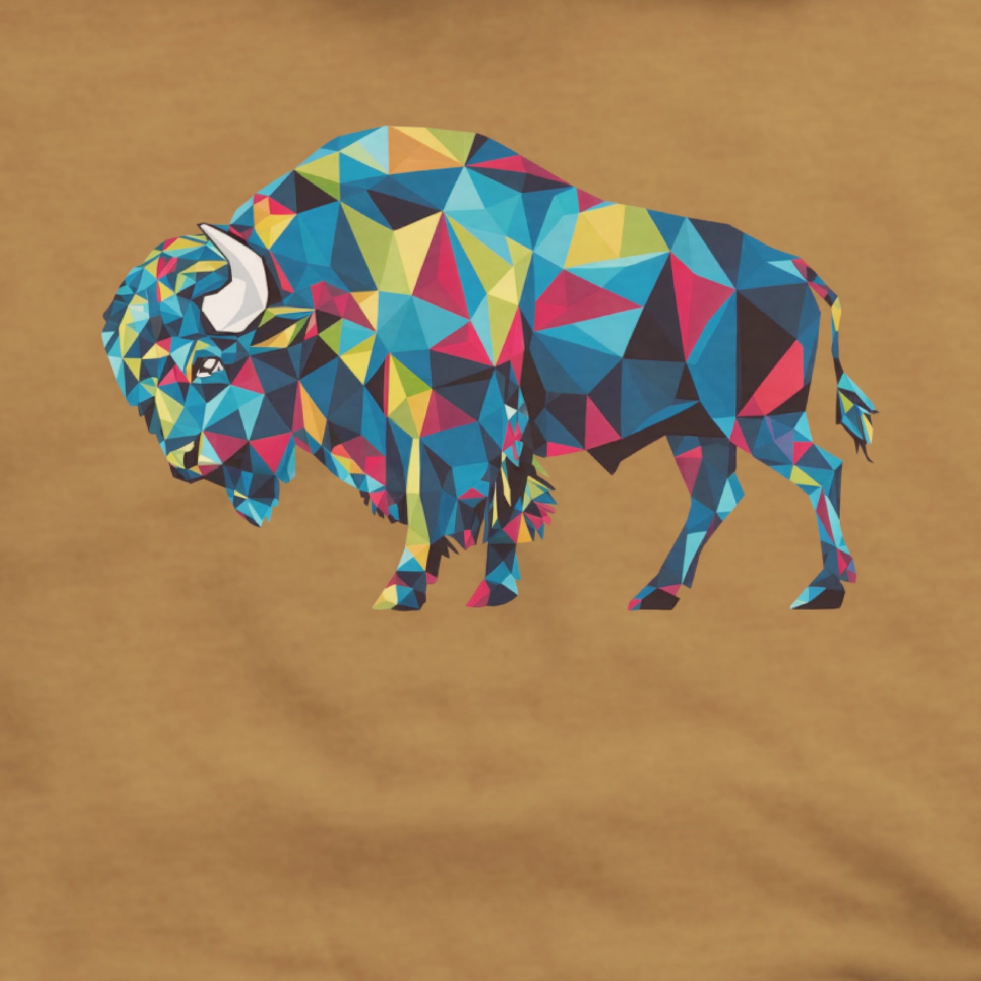 Buffalo Mosaic Hoodie Adventure and Outdoors Themed Hoodie