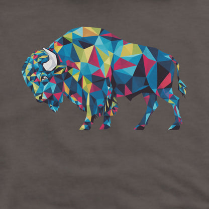 Buffalo Mosaic Hoodie Adventure and Outdoors Themed Hoodie