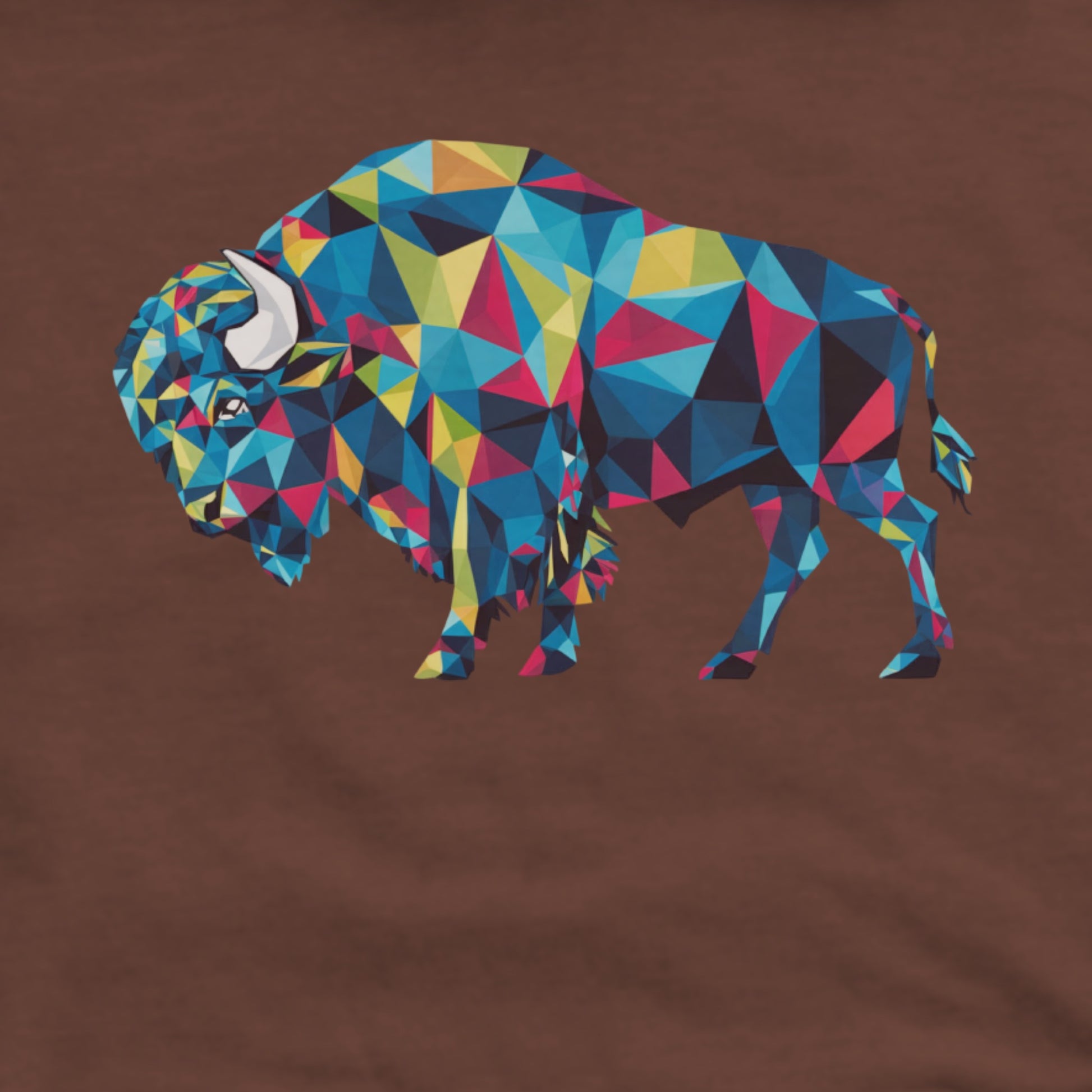 Buffalo Mosaic Hoodie Adventure and Outdoors Themed Hoodie