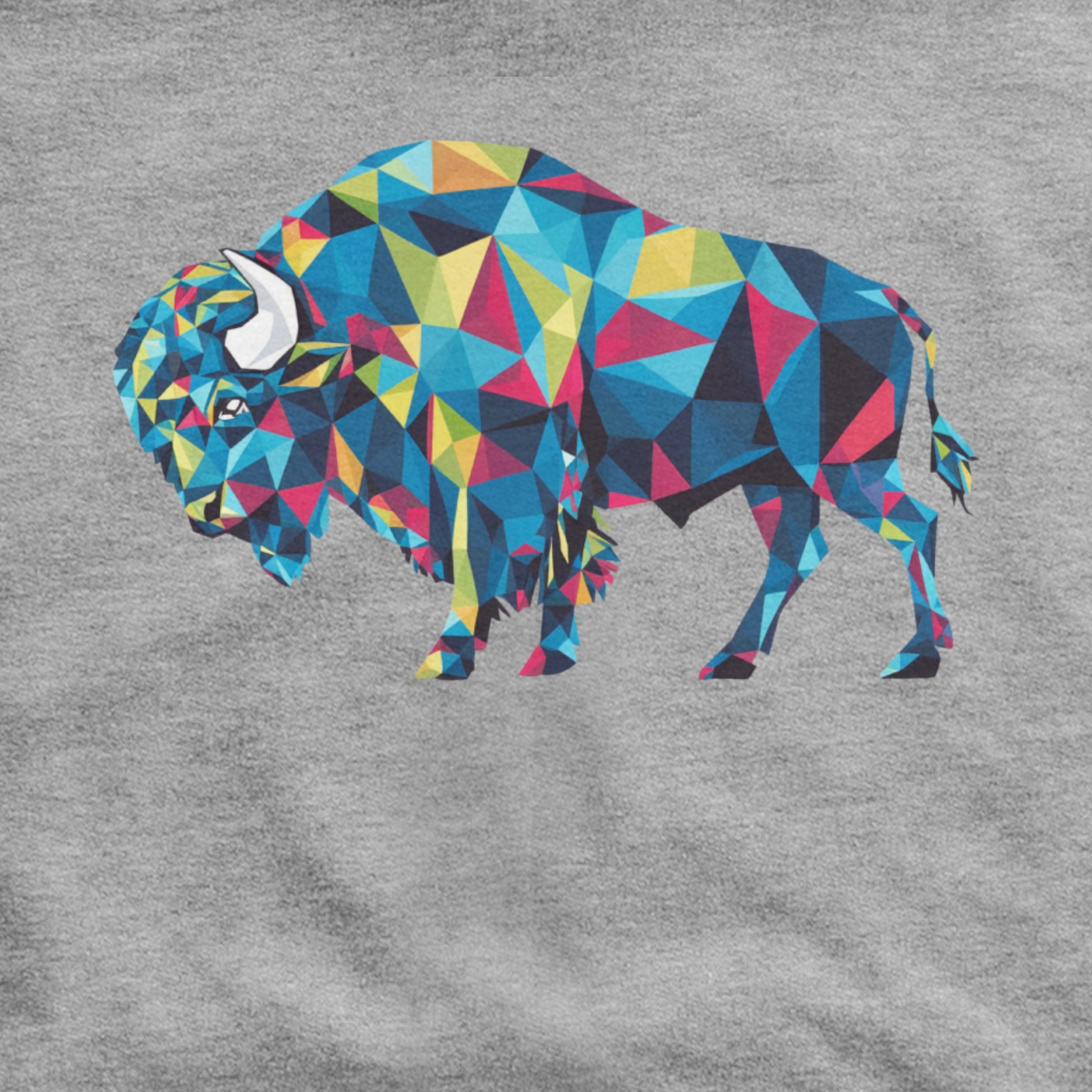 Buffalo Mosaic Hoodie Adventure and Outdoors Themed Hoodie