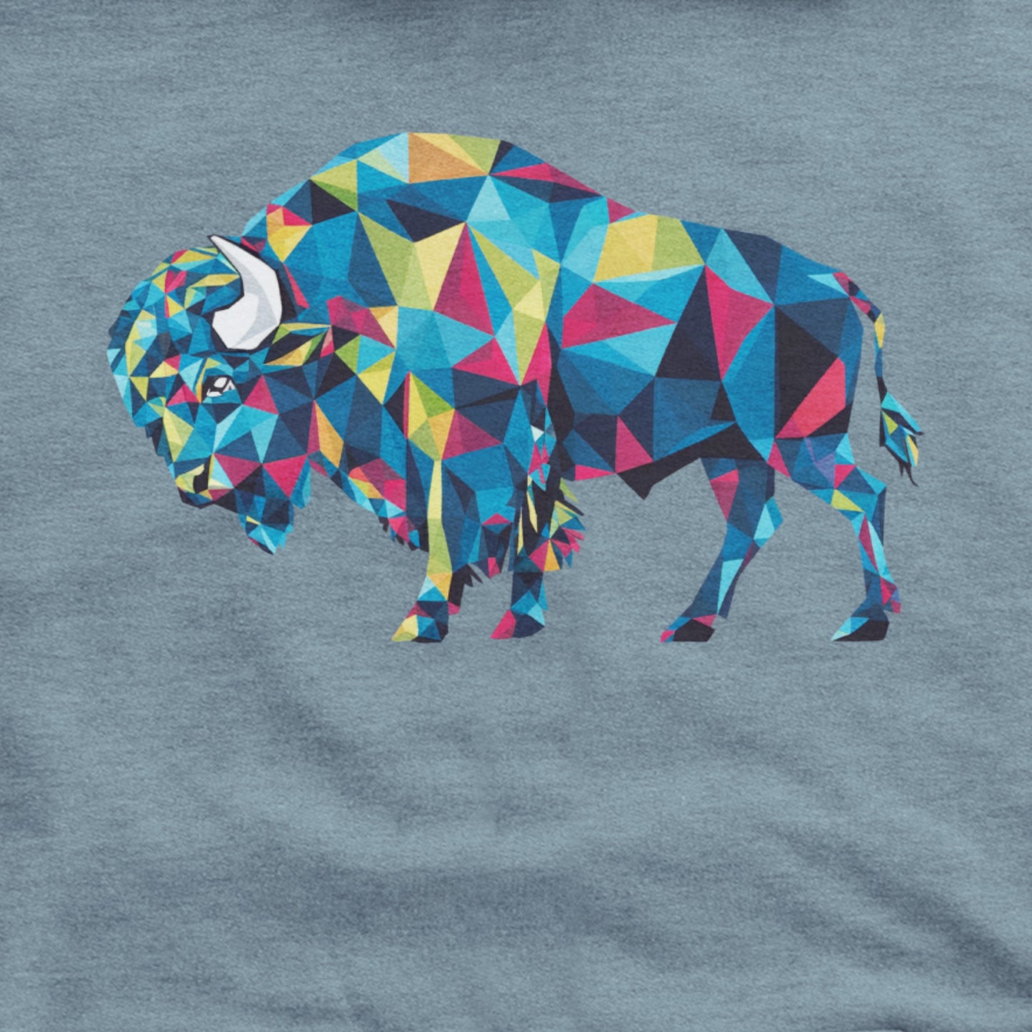 Buffalo Mosaic Hoodie Adventure and Outdoors Themed Hoodie