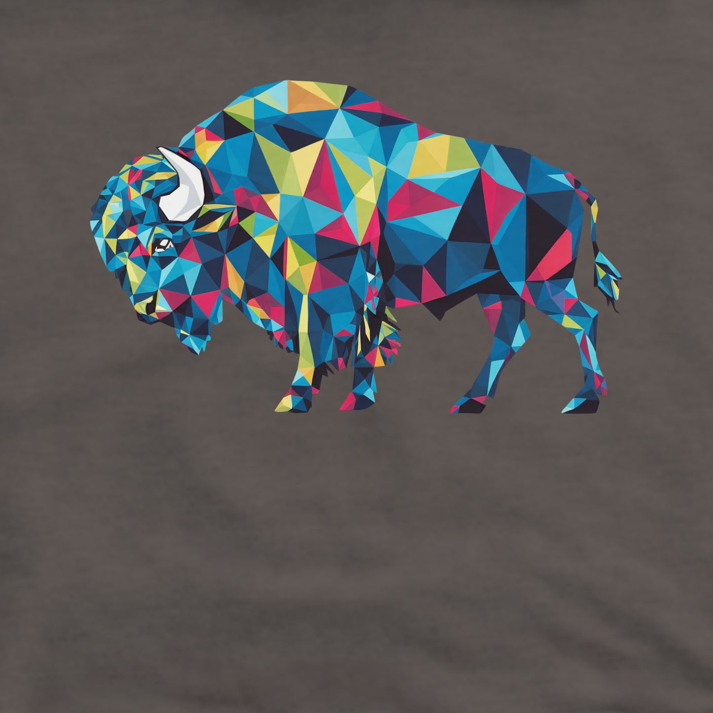 Buffalo Mosaic Crewneck Sweatshirt Adventure and Outdoors Themed Sweatshirt
