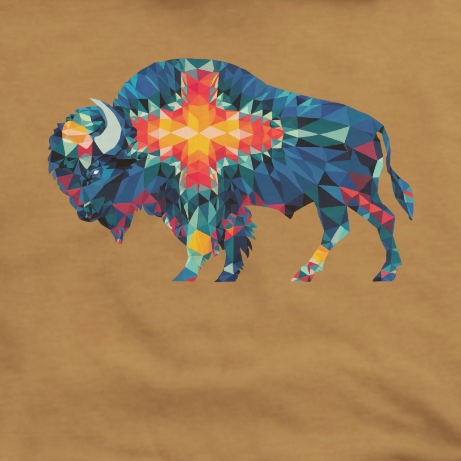 Buffalo Southwestern Mosaic Hoodie Adventure and Outdoors Themed Hoodie