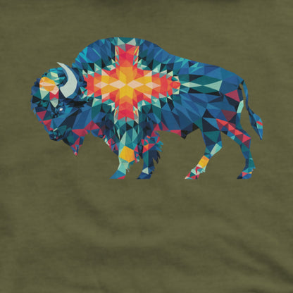 Buffalo Southwestern Mosaic Hoodie Adventure and Outdoors Themed Hoodie