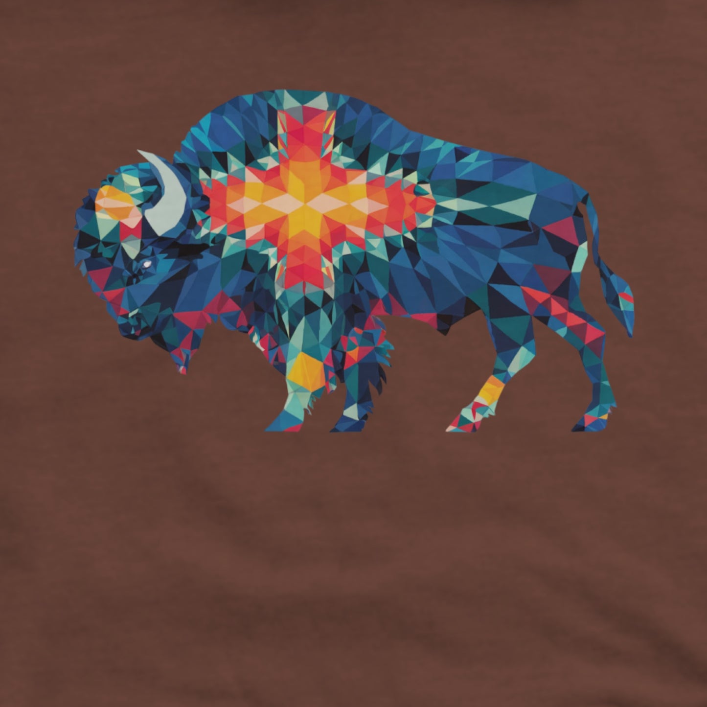 Buffalo Southwestern Mosaic Hoodie Adventure and Outdoors Themed Hoodie