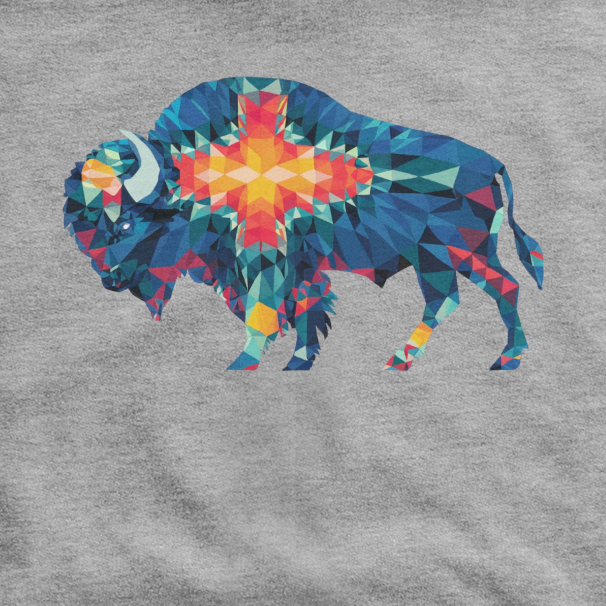 Buffalo Southwestern Mosaic Hoodie Adventure and Outdoors Themed Hoodie