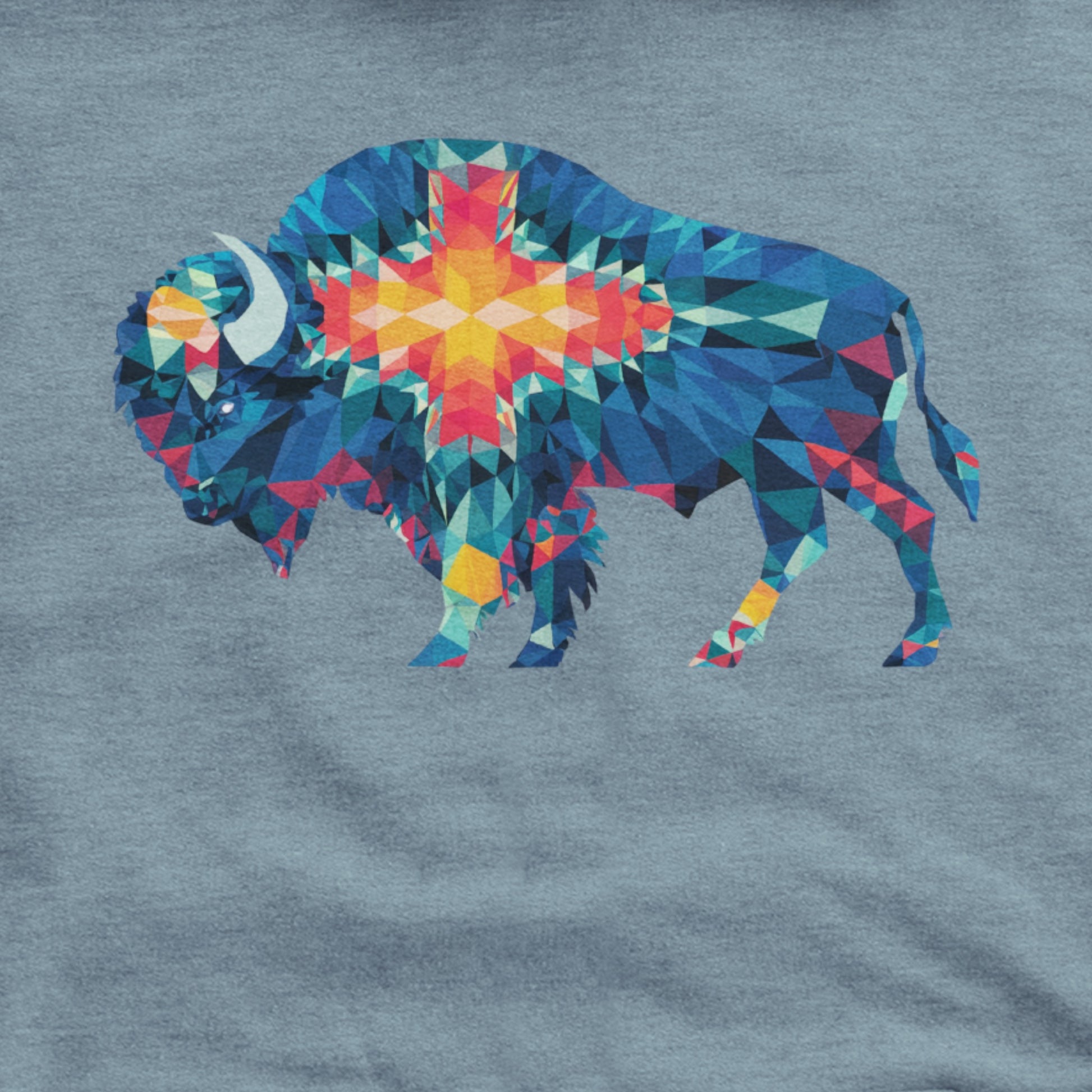 Buffalo Southwestern Mosaic Hoodie Adventure and Outdoors Themed Hoodie