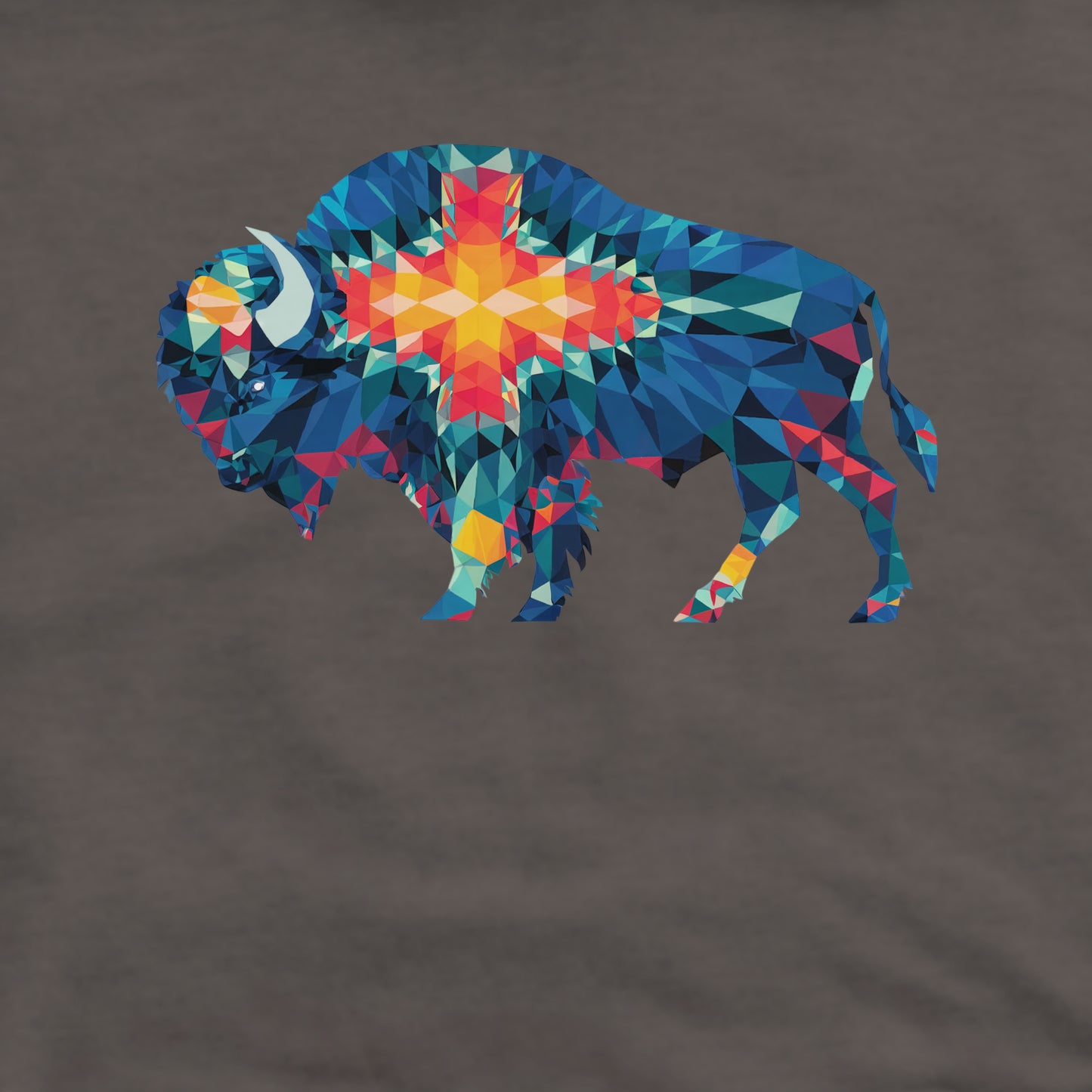 Buffalo Southwestern Mosaic Crewneck Sweatshirt Adventure and Outdoors Themed Sweatshirt