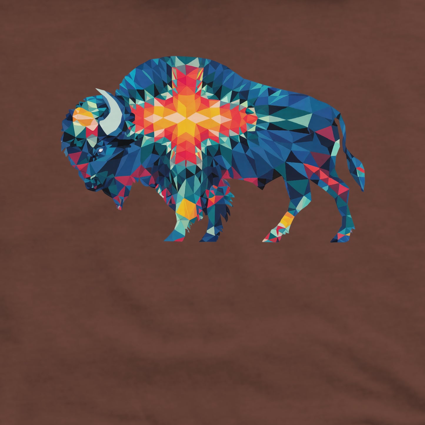 Buffalo Southwestern Mosaic Crewneck Sweatshirt Adventure and Outdoors Themed Sweatshirt