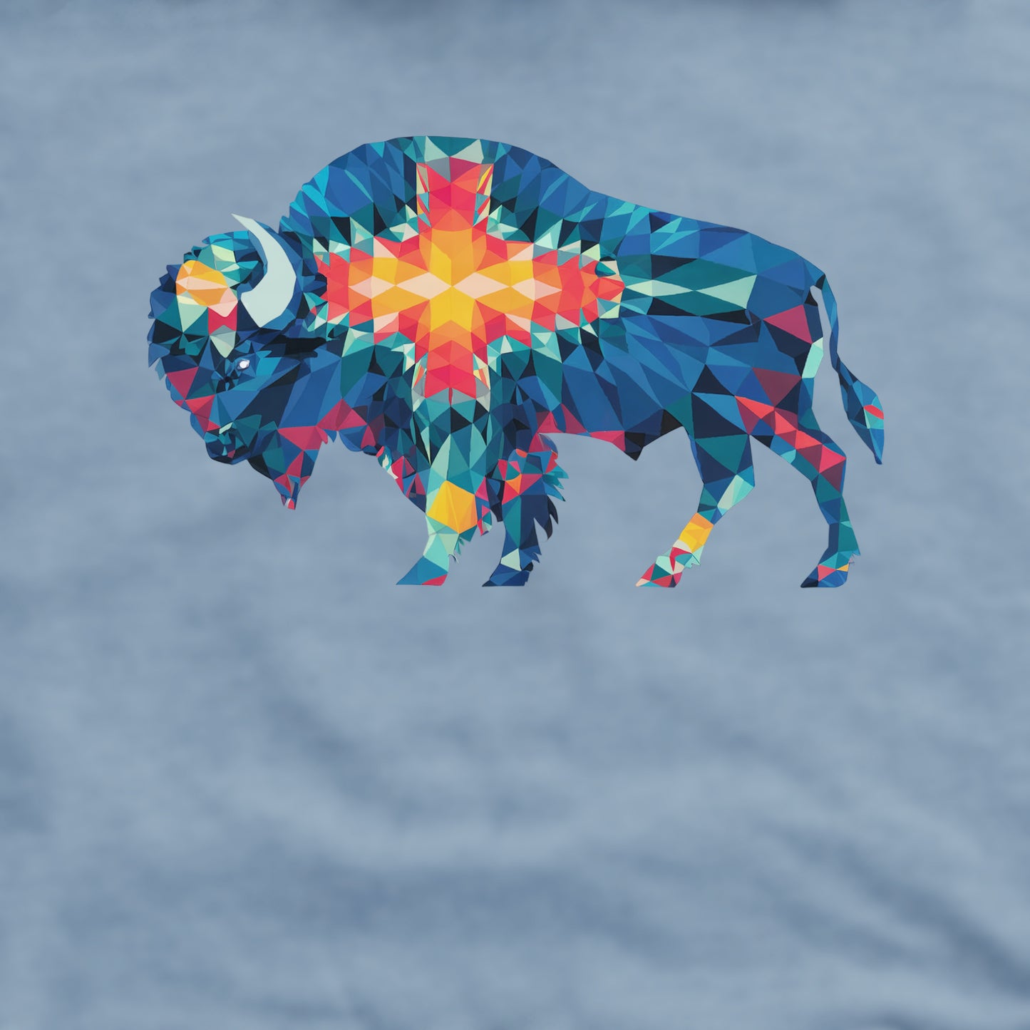 Buffalo Southwestern Mosaic Crewneck Sweatshirt Adventure and Outdoors Themed Sweatshirt