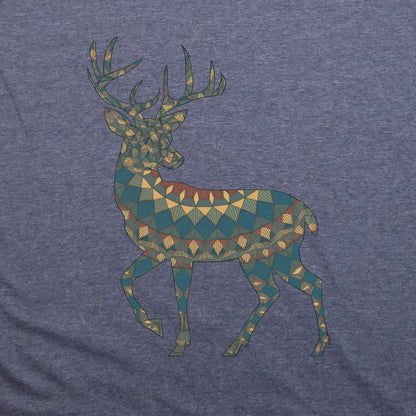 Deer Southwestern Mosaic T-Shirt Adventure and Outdoors Themed T-Shirt