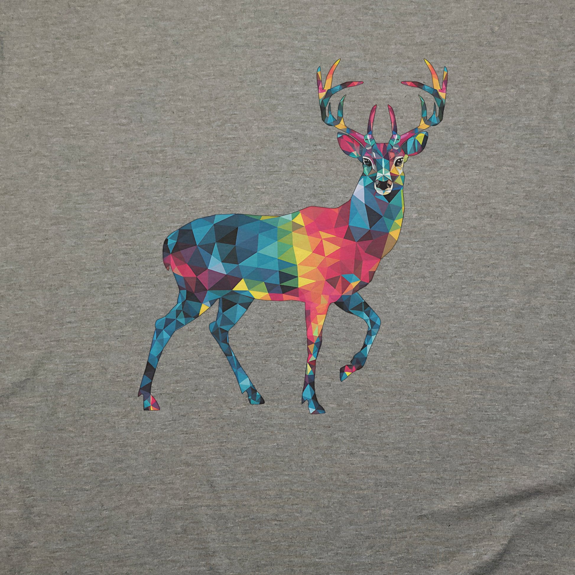 Deer Mosaic T-Shirt Adventure and Outdoors Themed T-Shirt