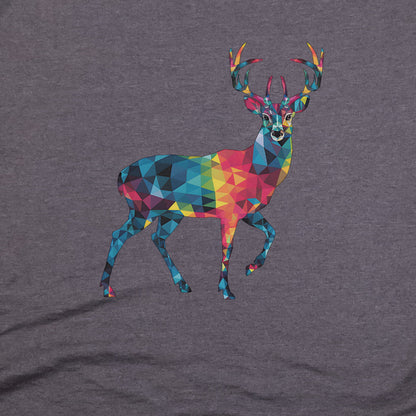 Deer Mosaic T-Shirt Adventure and Outdoors Themed T-Shirt