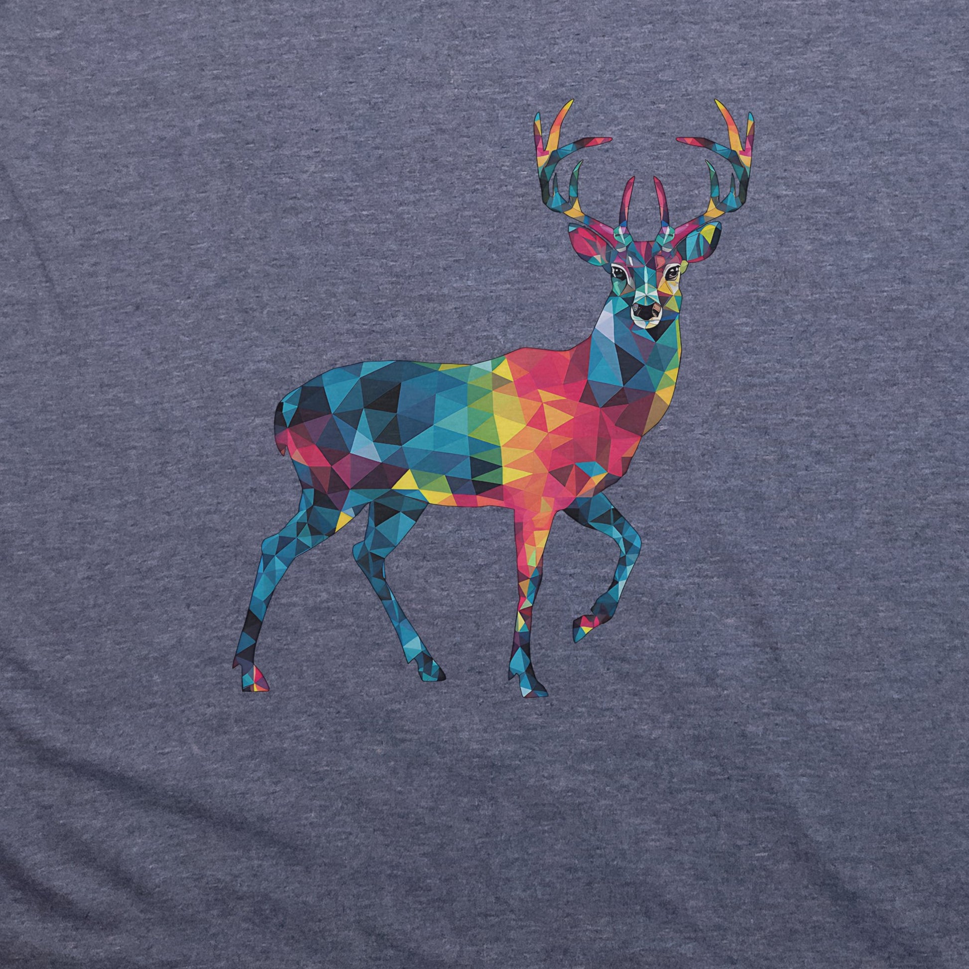 Deer Mosaic T-Shirt Adventure and Outdoors Themed T-Shirt