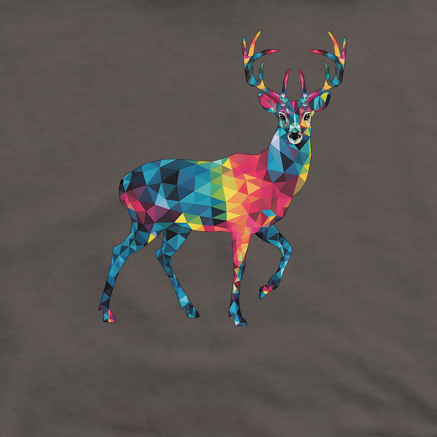 Deer Mosaic Crewneck Sweatshirt Adventure and Outdoors Themed Sweatshirt