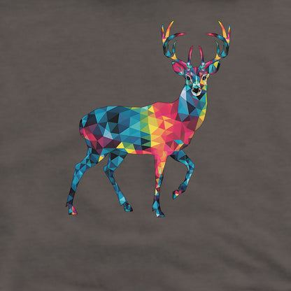 Deer Mosaic Crewneck Sweatshirt Adventure and Outdoors Themed Sweatshirt