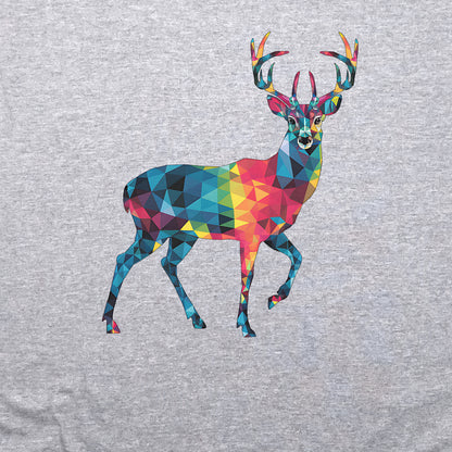 Deer Mosaic Crewneck Sweatshirt Adventure and Outdoors Themed Sweatshirt
