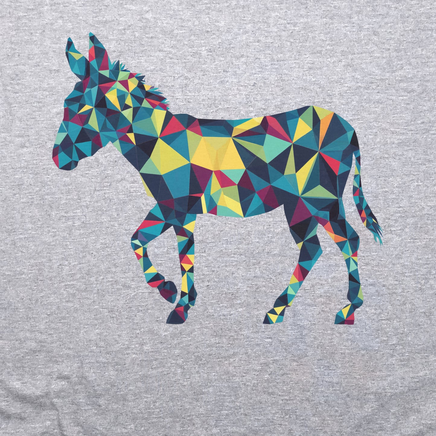 Wild Burro Mosaic Crewneck Sweatshirt Adventure and Outdoors Themed Sweatshirt