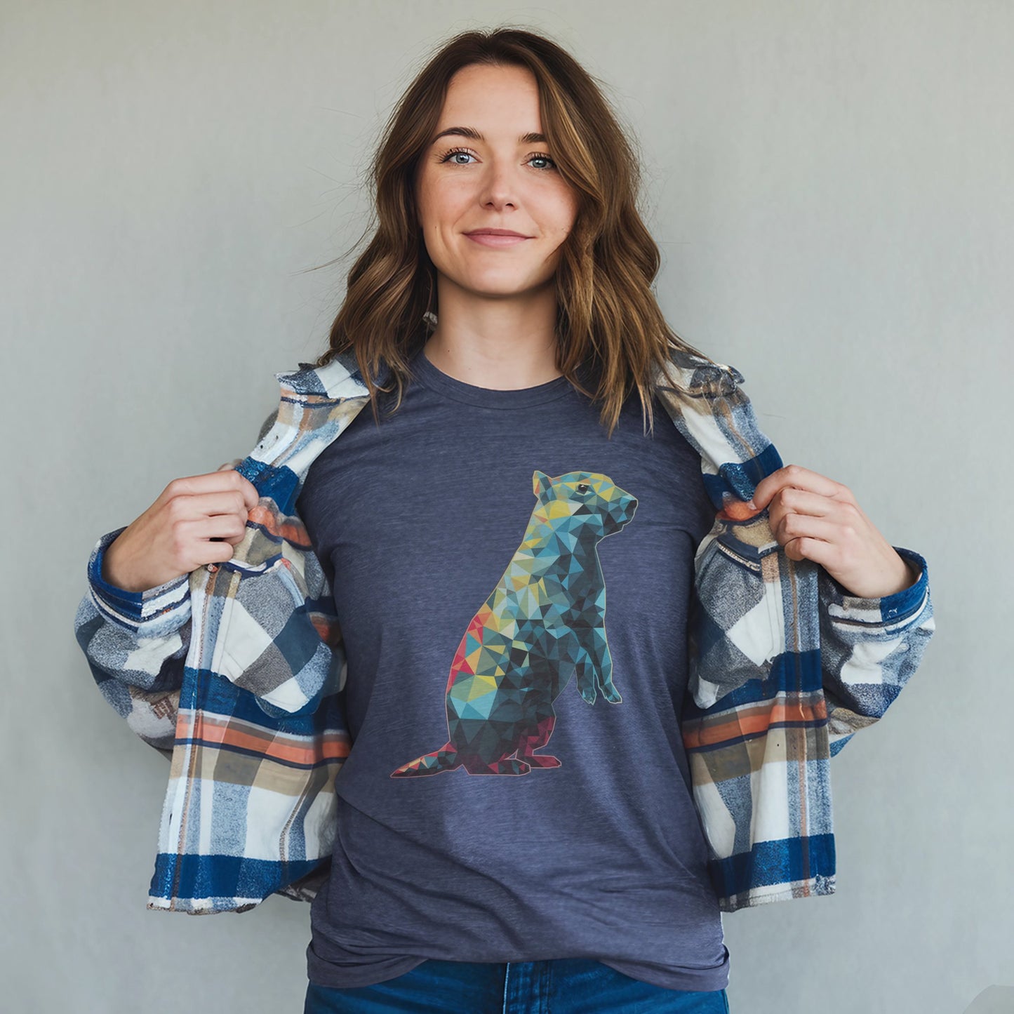 Prairie Dog Mosaic T-Shirt Adventure and Outdoors Themed T-Shirt