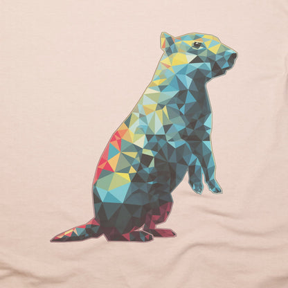 Prairie Dog Mosaic T-Shirt Adventure and Outdoors Themed T-Shirt