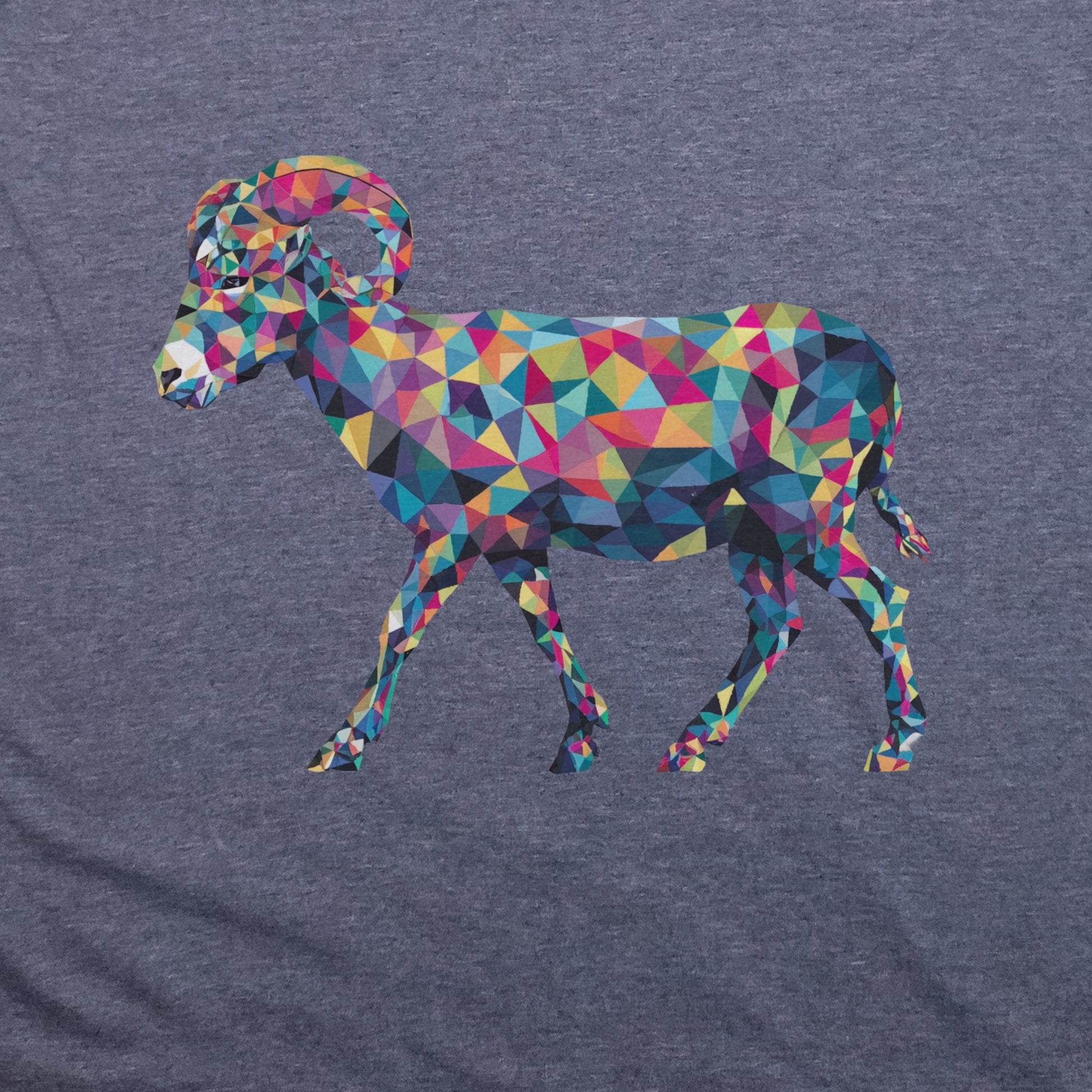 Ram Mosaic T-Shirt Adventure and Outdoors Themed T-Shirt
