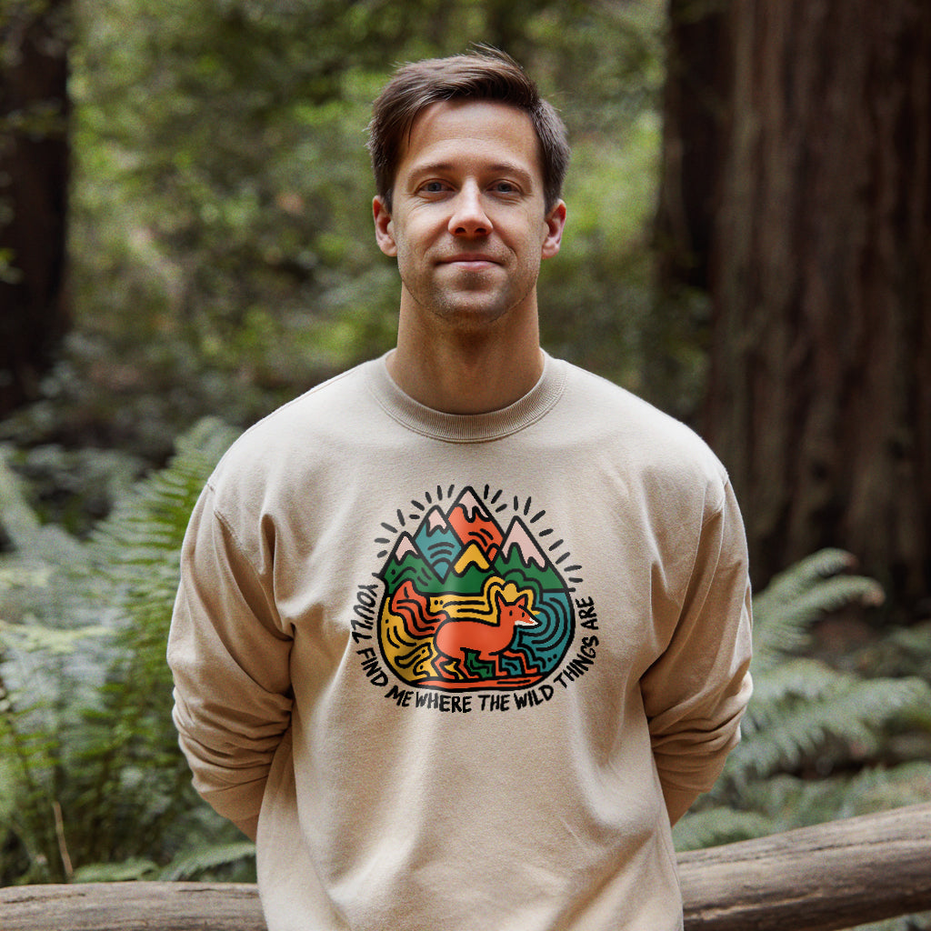 You'll Find Me Crewneck Sweatshirt Adventure and Outdoors Themed Sweatshirt