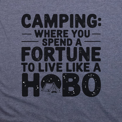 Spend a Fortune Camping T-Shirt Adventure and Outdoors Themed T-Shirt