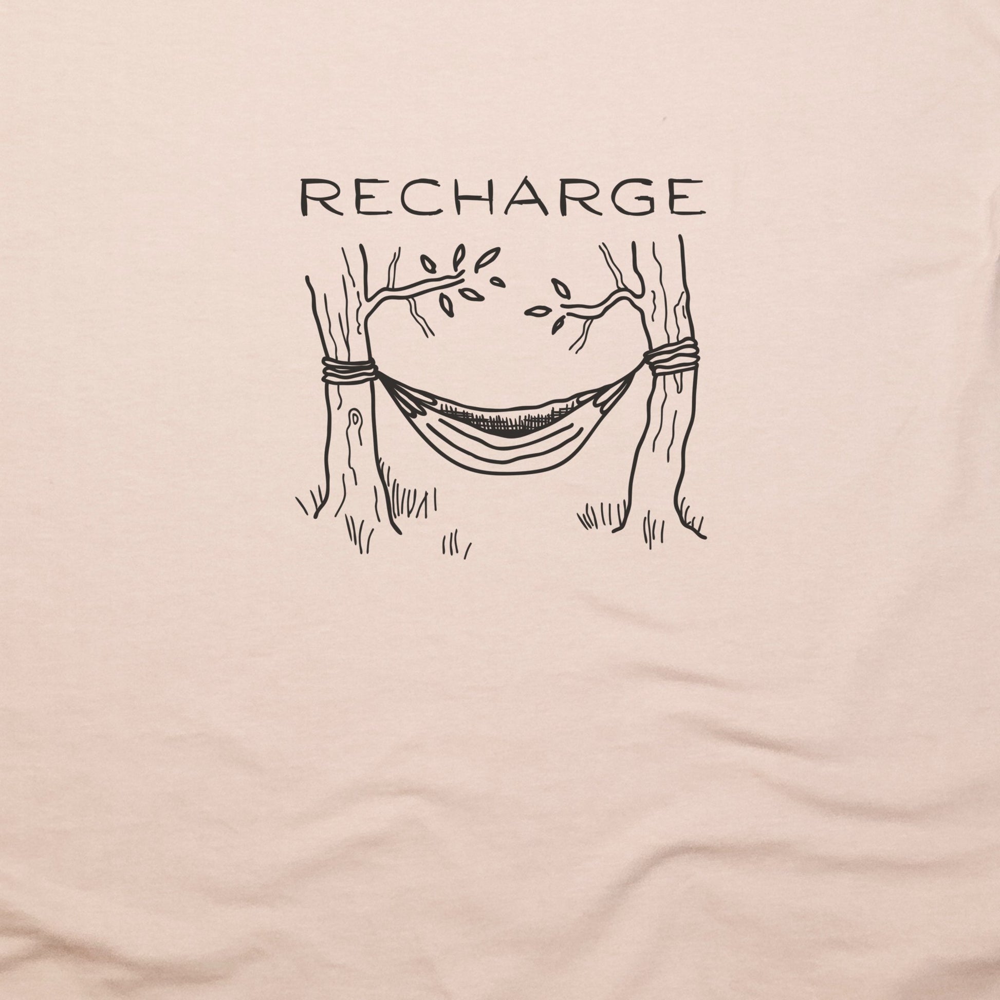 Recharge Hammock T-Shirt Adventure and Outdoors Themed T-Shirt