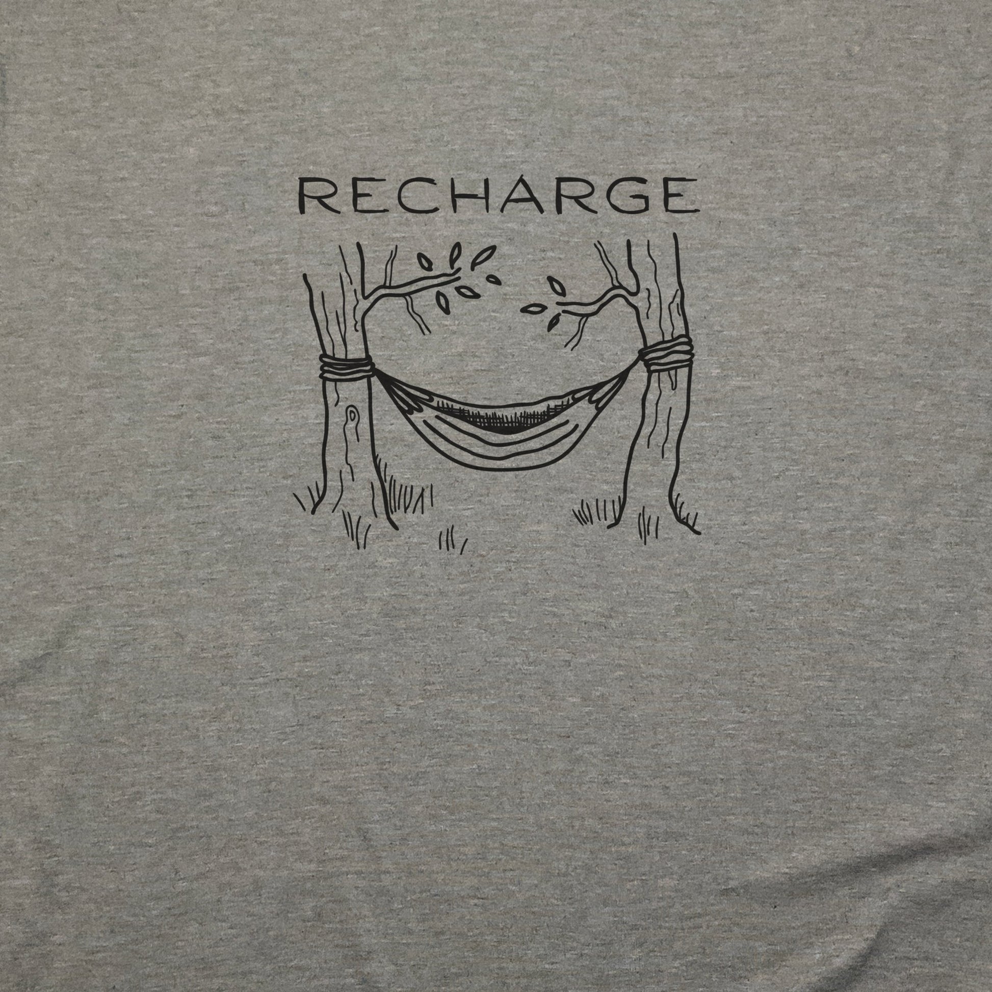 Recharge Hammock T-Shirt Adventure and Outdoors Themed T-Shirt