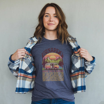 Vanaroo Tour T-Shirt Adventure and Outdoors Themed T-Shirt