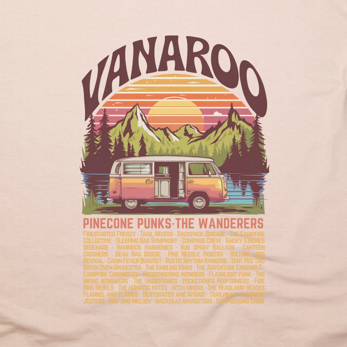 Vanaroo Tour T-Shirt Adventure and Outdoors Themed T-Shirt