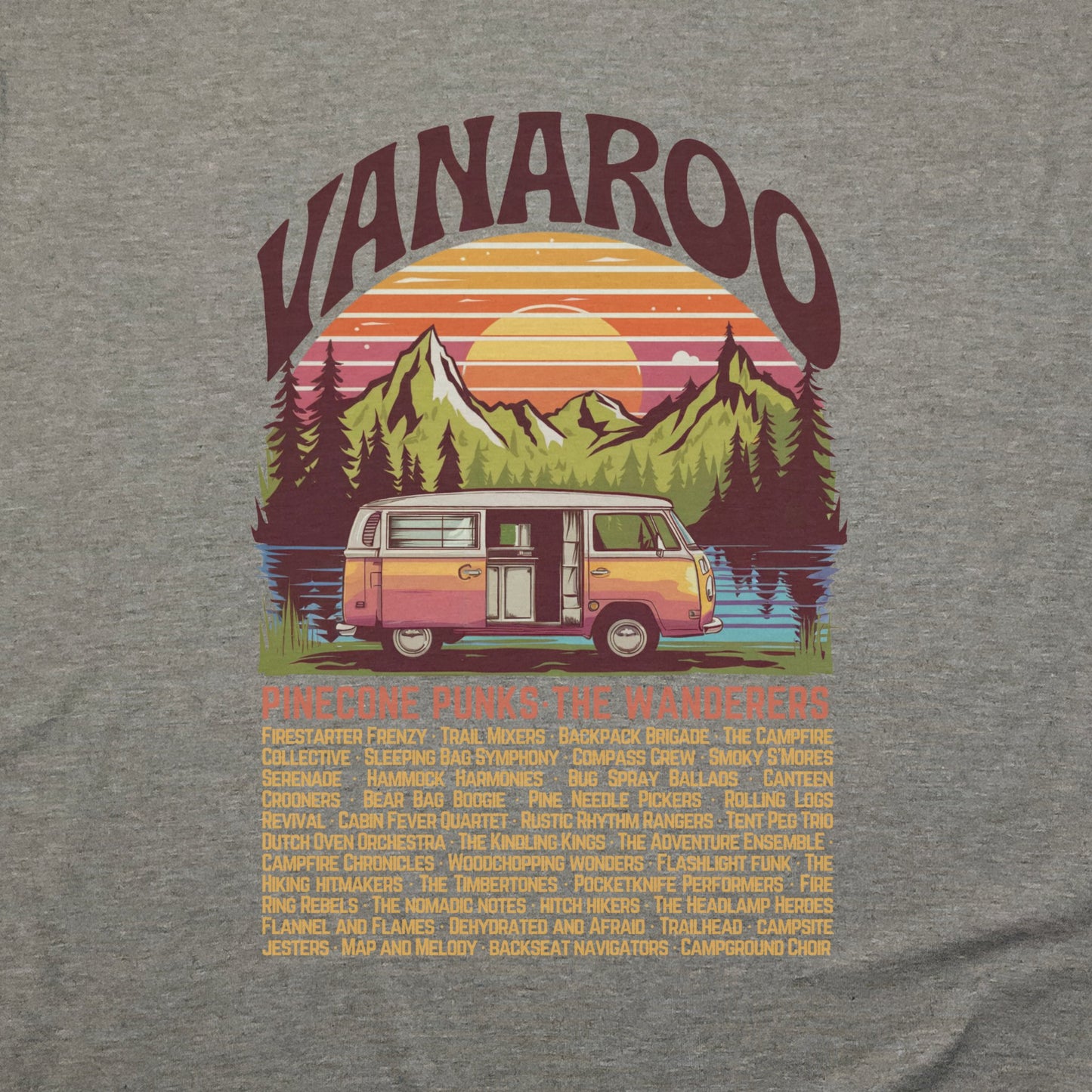Vanaroo Tour T-Shirt Adventure and Outdoors Themed T-Shirt