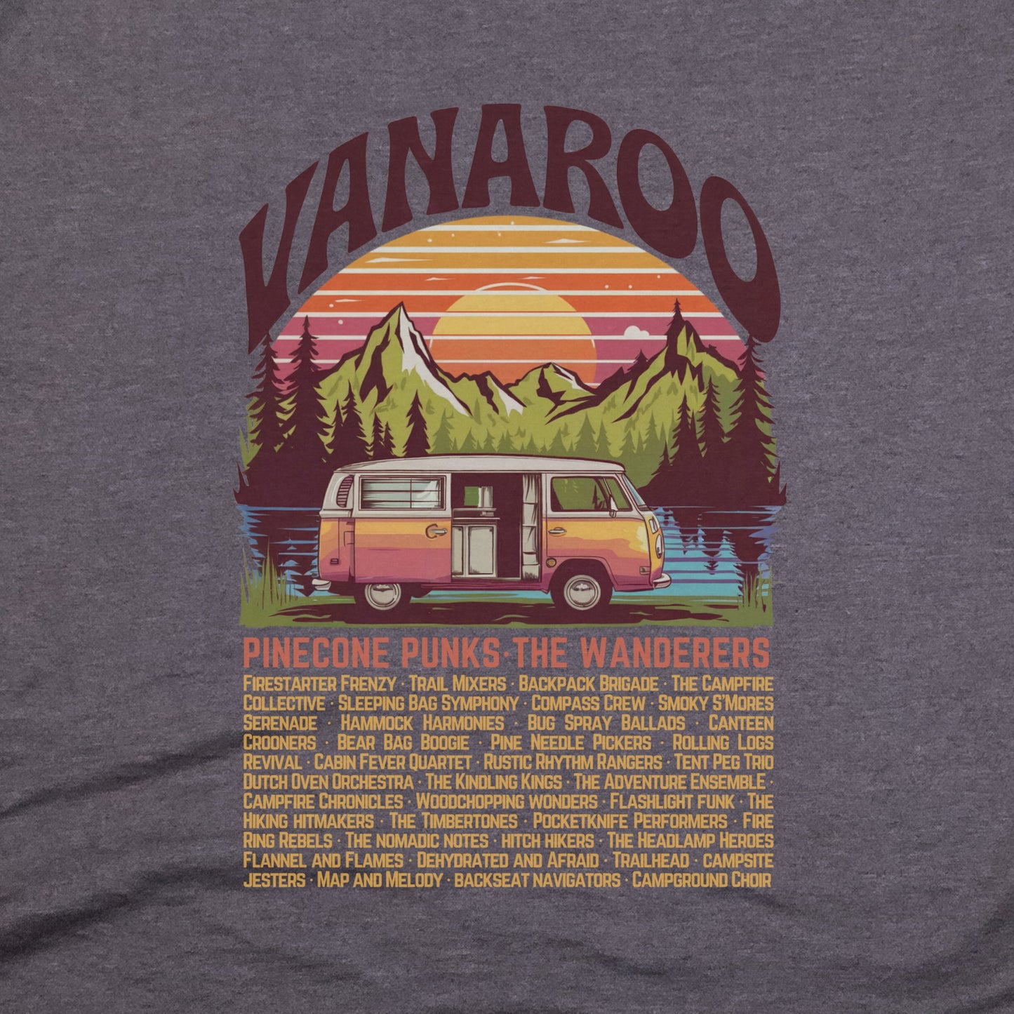 Vanaroo Tour T-Shirt Adventure and Outdoors Themed T-Shirt